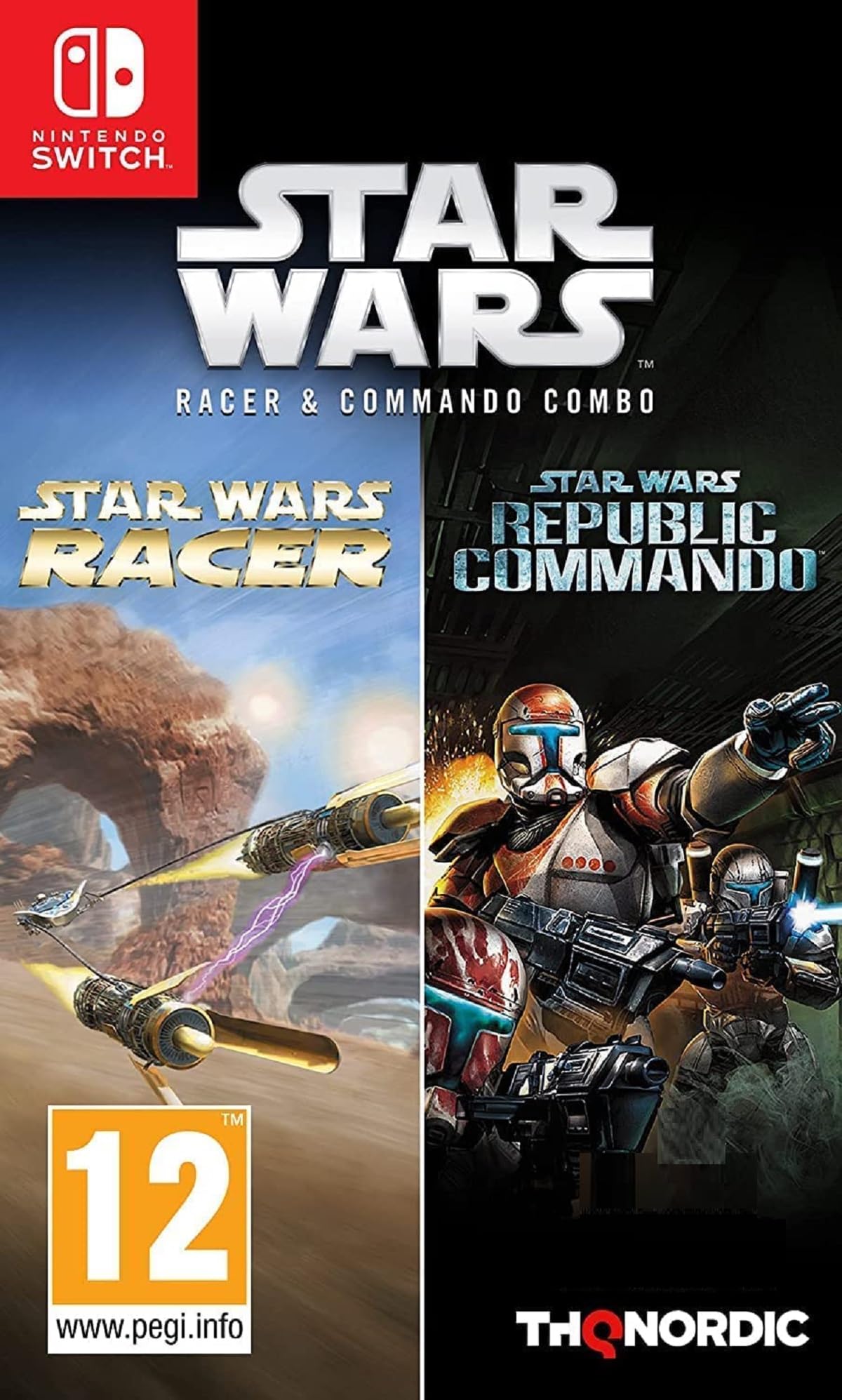 Combo Star Wars Coureur et Commando - Nintendo Switch Combo Star Wars Coureur et Commando - Nintendo Switch